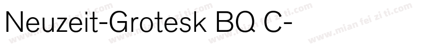 Neuzeit-Grotesk BQ C字体转换